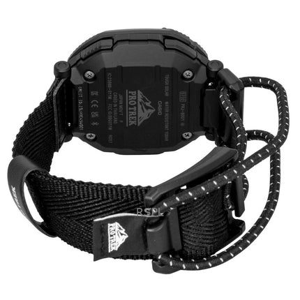Orologio da uomo Casio Pro Trek Analog Digital Smartphone Link con cinturino in tessuto quadrante nero Solar PRJ-B001B-1 100M
