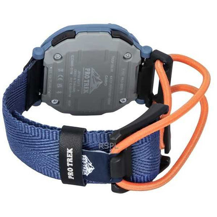 Casio Pro Trek Hiker Line Analog Digital Mobile Link Cinturino in tessuto Quadrante grigio Tough Solar PRJ-B001B-2 100M Orologio