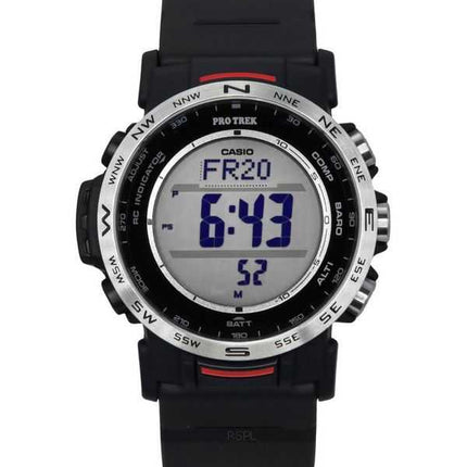 Orologio da uomo Casio Pro Trek Climber Line cinturino in resina digitale a base biologica resistente solare PRW-35-1A 100M