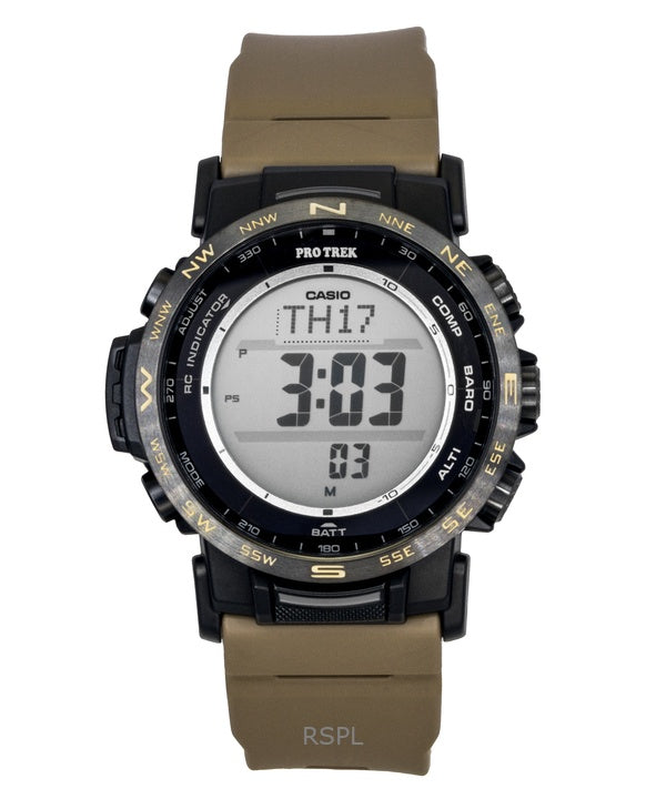 Orologio Casio Pro Trek Digital Bio-Based Resin Solar PRW-35LD-5 100M da uomo