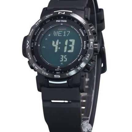 Casio Pro Trek Climber Digital Bio-Based Resin Strap Tough Solar PRW-35Y-1B Orologio da uomo 100M