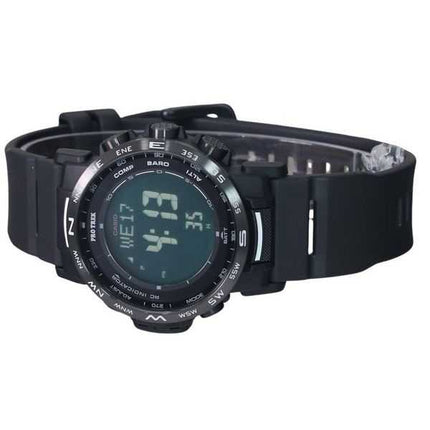 Casio Pro Trek Climber Digital Bio-Based Resin Strap Tough Solar PRW-35Y-1B Orologio da uomo 100M