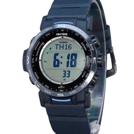 Casio ProTrek Climber Line Digital Blue Bio Based Resin Tough Solar PRW-35Y-2 Orologio da uomo 100M