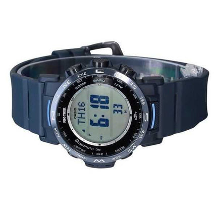 Casio ProTrek Climber Line Digital Blue Bio Based Resin Tough Solar PRW-35Y-2 Orologio da uomo 100M