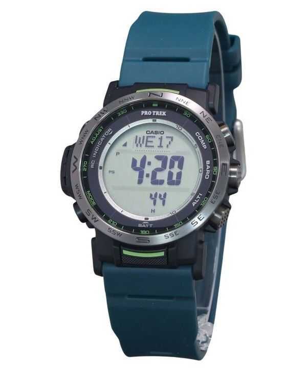 Casio Protrek Climber Line Orologio da uomo con cinturino in resina digitale Tough Solar PRW-35Y-3 100M