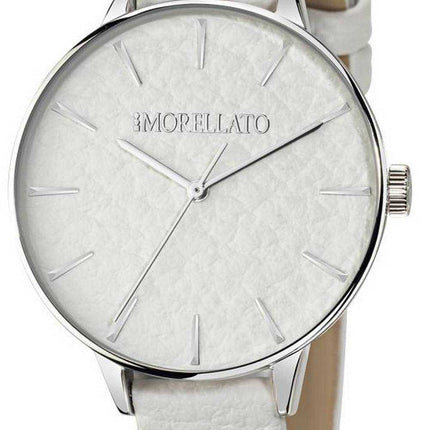 Morellato Ninfa Quadrante Bianco Cinturino In Pelle Quarzo R0151141514 Orologio Donna