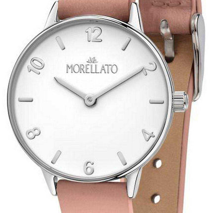 Morellato Ninfa Quadrante Bianco Cinturino In Pelle Quarzo R0151141530 Orologio Donna