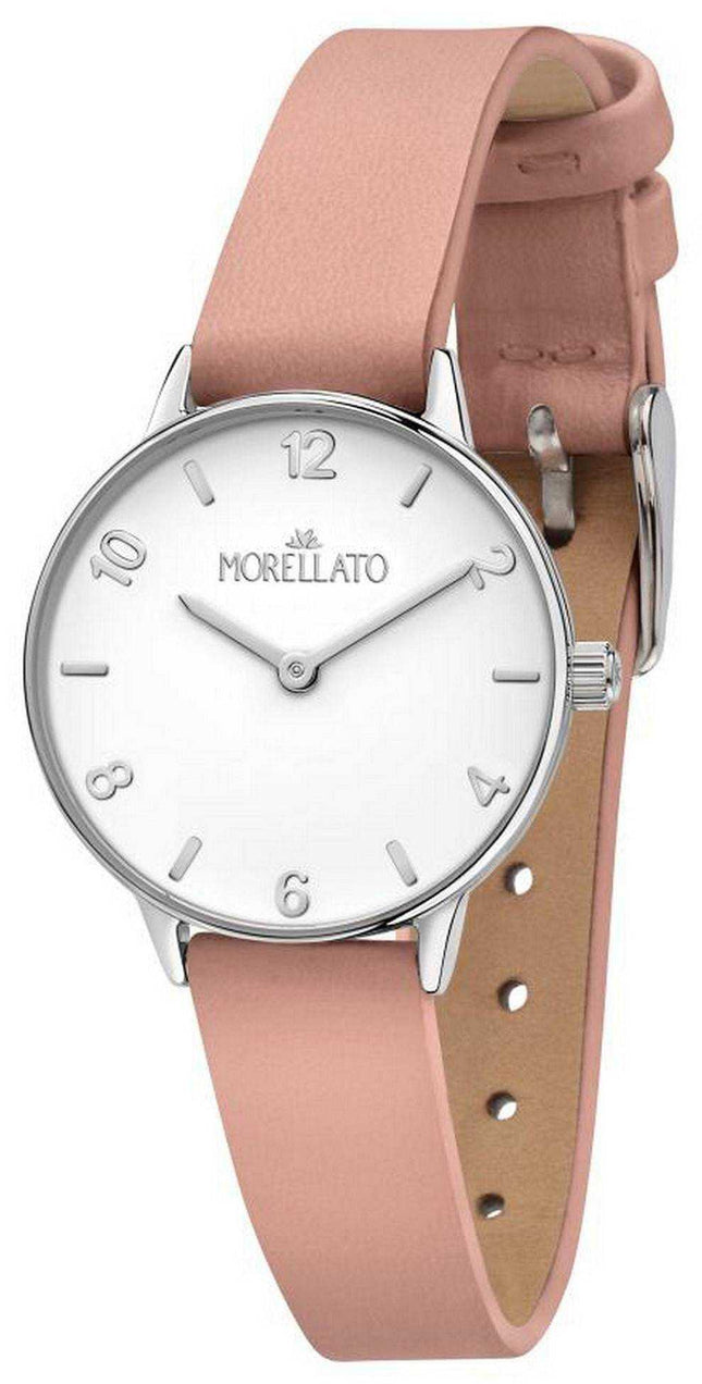 Morellato Ninfa Quadrante Bianco Cinturino In Pelle Quarzo R0151141530 Orologio Donna