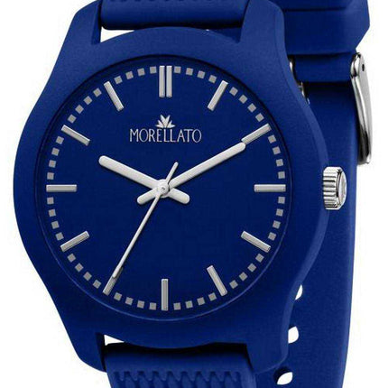 Morellato Soft Blue Dial Cinturino in silicone Quartz R0151163002 Orologio da uomo