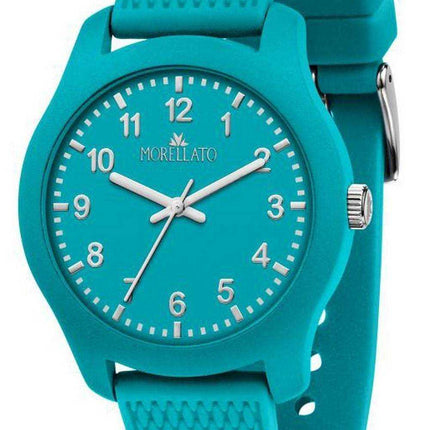 Morellato Soft Turchese Quadrante Plastica Cinturino Quarzo R0151163008 Orologio da Uomo