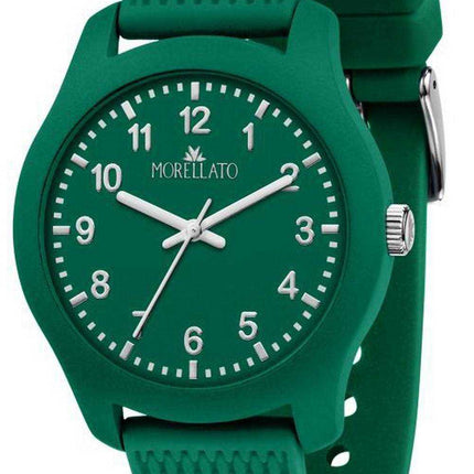Morellato Orologio da uomo con cinturino in plastica quadrante verde morbido al quarzo R0151163009