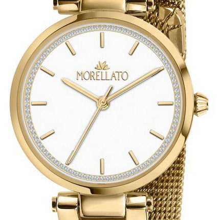 Morellato Shine quadrante bianco tono oro acciaio inossidabile quarzo R0153162503 orologio da donna