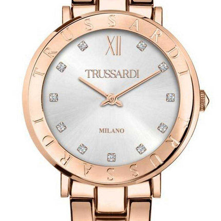 Orologio Trussardi T-Vision Crystal Accents Silver Dial Quartz R2453115509 da donna