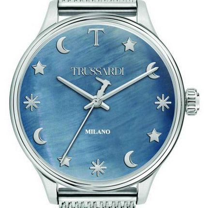 Orologio da donna Trussardi T-Complicity quadrante blu in acciaio inossidabile al quarzo R2453130504