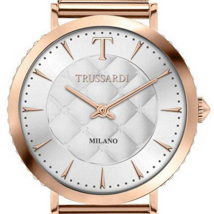 Orologio Trussardi T-Motif Crystal Accents White Dial Quartz R2453140503 da donna