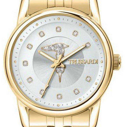 Orologio da donna Trussardi T-Joy Crystal Accents tono oro in acciaio inossidabile al quarzo R2453150501