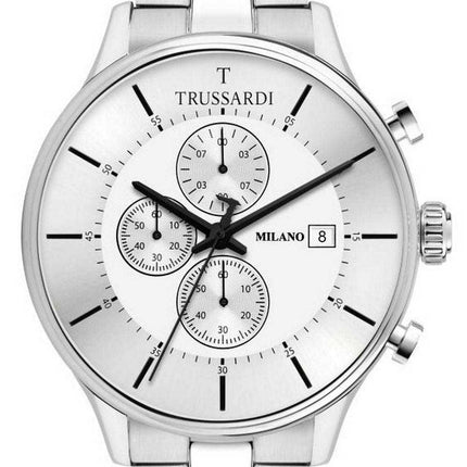 Orologio da uomo Trussardi T-Complicity Chronograph Silver Dial Stainless Steel R2473630004