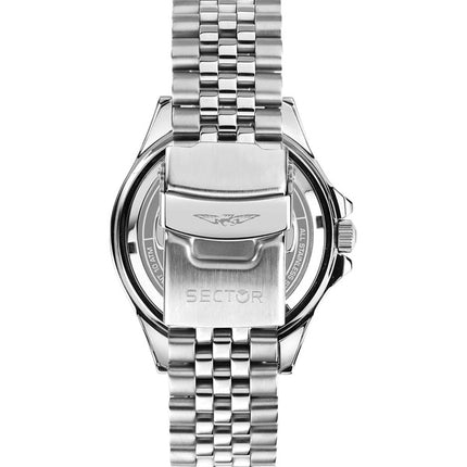 Orologio da uomo Sector 230 in acciaio inossidabile con quadrante nero automatico R3223161016 100M