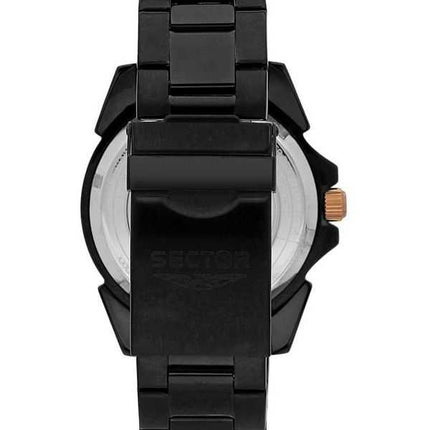 Orologio da uomo Sector 450 Automatico in acciaio inossidabile a cuore aperto con quadrante nero automatico R3223276002 100M