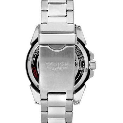 Orologio da uomo Sector 450 Automatico in acciaio inossidabile scheletro quadrante blu automatico R3223276003 100M