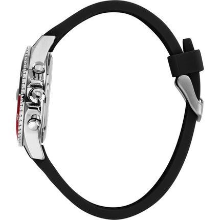 Sector 230 multifunzione cinturino in silicone quadrante nero al quarzo R3251161053 100M orologio da uomo