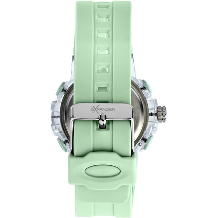 Orologio da uomo Sector Ex-46 con cinturino in silicone e quadrante verde al quarzo R3251242502