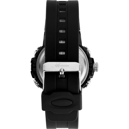 Orologio da uomo Sector Ex-46 con cinturino in silicone e quadrante nero al quarzo R3251242505