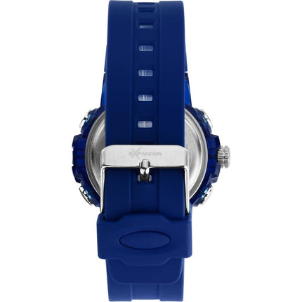 Orologio da uomo Sector Ex-46 con cinturino in silicone e quadrante blu al quarzo R3251242506