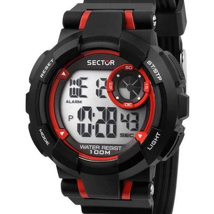 Orologio da uomo Sector Ex-36 digitale con cinturino in poliuretano nero al quarzo R3251283001 100M