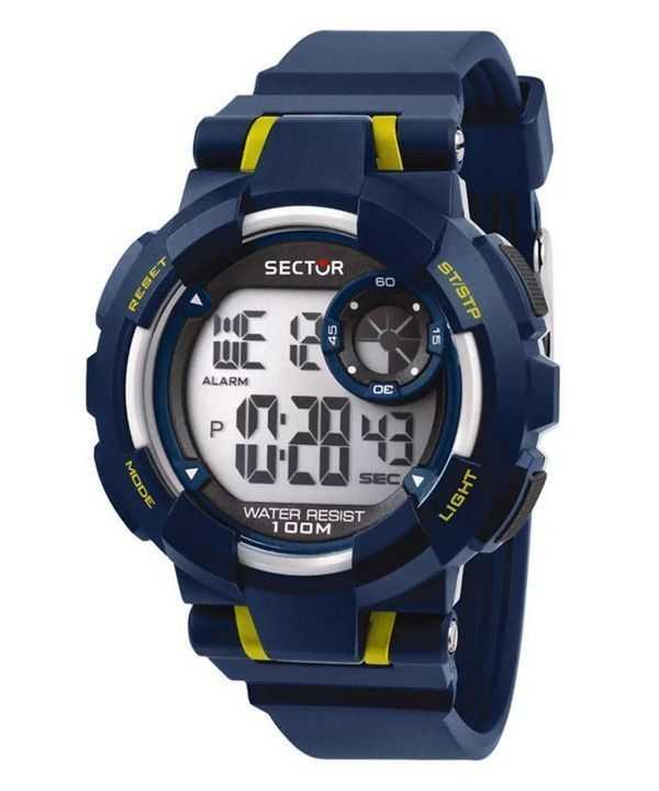 Orologio da uomo Sector EX-36 quadrante nero digitale al quarzo R3251283002 100M