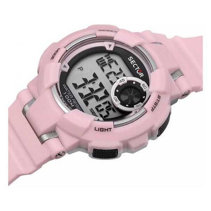 Orologio da donna Sector Ex-36 digitale cinturino in poliuretano rosa quadrante nero quarzo R3251283004 100M