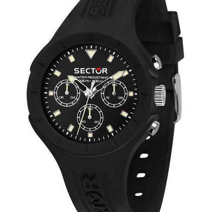 Orologio da uomo Sector Speed quadrante nero cinturino in silicone al quarzo R3251514019 100M