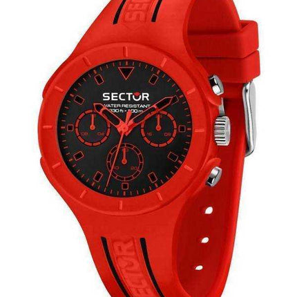 Orologio da uomo Sector Speed quadrante nero cinturino in silicone al quarzo R3251514021 100M