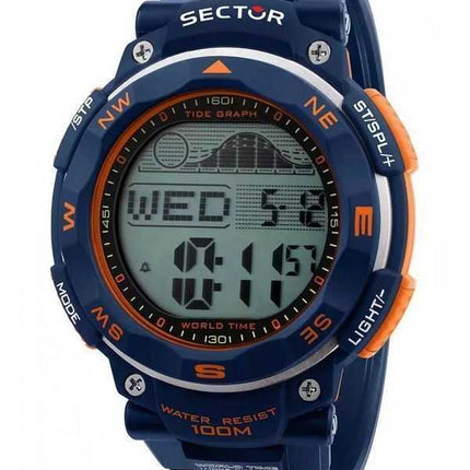 Orologio da uomo Sector EX-35 quadrante nero digitale al quarzo R3251534001 100M