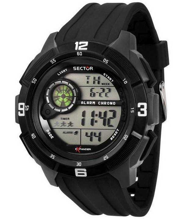 Orologio da uomo Sector EX-04 con cinturino in silicone digitale al quarzo R3251535001