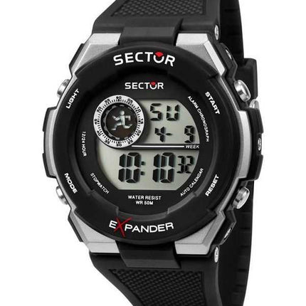 Orologio da donna Sector EX-10 digitale con cinturino in poliuretano nero al quarzo R3251537001