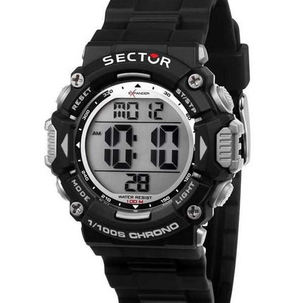 Sector EX-32 Orologio digitale da uomo con cinturino in poliuretano nero al quarzo R3251544001 100M