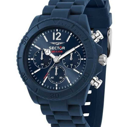 Orologio da uomo Sector Diver multifunzione in acciaio con quadrante blu al quarzo R3251549002