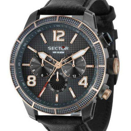 Orologio da uomo Sector 850 quarzo quadrante grigio cinturino in pelle quarzo R3251575013 100M