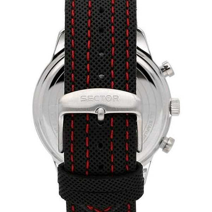 Orologio da uomo Sector 270 multifunzione cinturino in pelle quadrante nero quarzo R3251578011