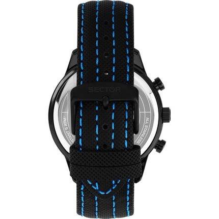 Sector 270 multifunzione cinturino in pelle quadrante nero al quarzo R3251578013 orologio da uomo