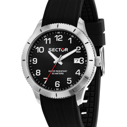 Orologio da uomo Sector 270 con cinturino in silicone e quadrante nero al quarzo R3251578014