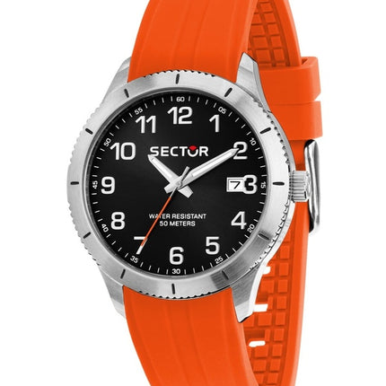 Orologio da uomo Sector 270 con cinturino in silicone e quadrante nero al quarzo R3251578017