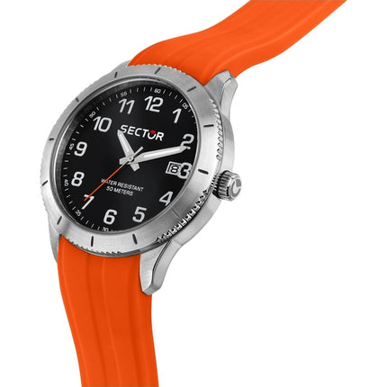 Orologio da uomo Sector 270 con cinturino in silicone e quadrante nero al quarzo R3251578017