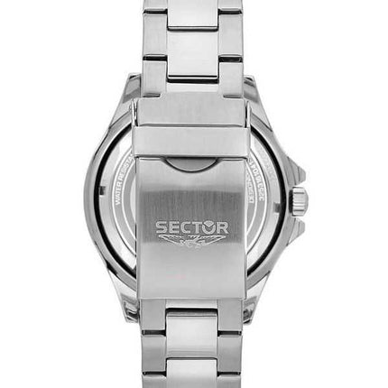 Orologio da uomo Sector 230 multifunzione in acciaio inossidabile con quadrante nero al quarzo R3253161041 100M