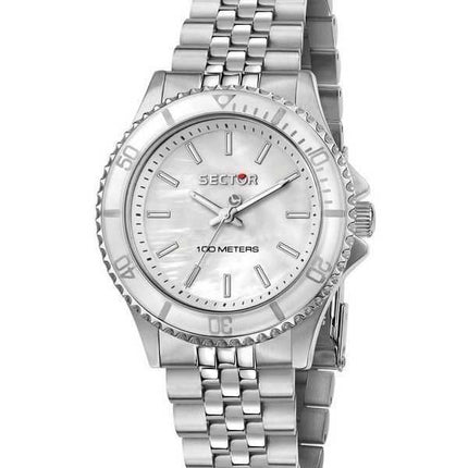 Orologio da donna Sector 230 Just Time in acciaio inossidabile con quadrante in madreperla al quarzo R3253161527 100M