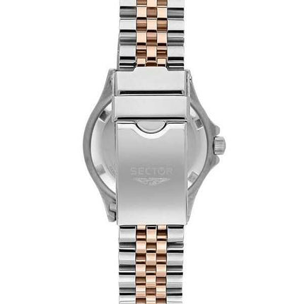 Orologio da donna Sector 230 Just Time Two Tone in acciaio inossidabile con quadrante bianco al quarzo R3253161533 100M
