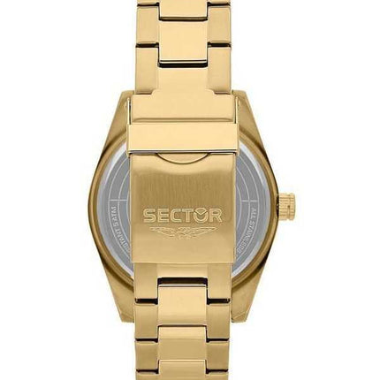 Orologio da uomo Sector 240 multifunzione tono oro in acciaio inossidabile con quadrante dorato al quarzo R3253240026
