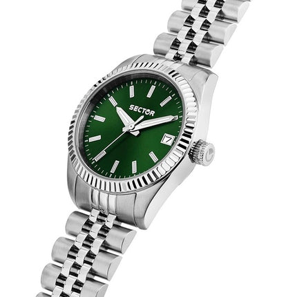 Orologio da donna Sector 240 in acciaio inossidabile con quadrante verde al quarzo R3253240513
