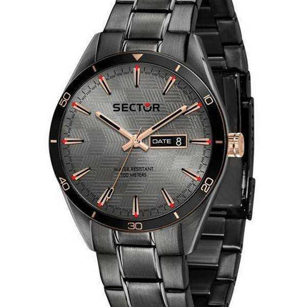 Orologio da uomo Sector 770 Sunray Gun Dial in acciaio inossidabile al quarzo R3253516001 100M